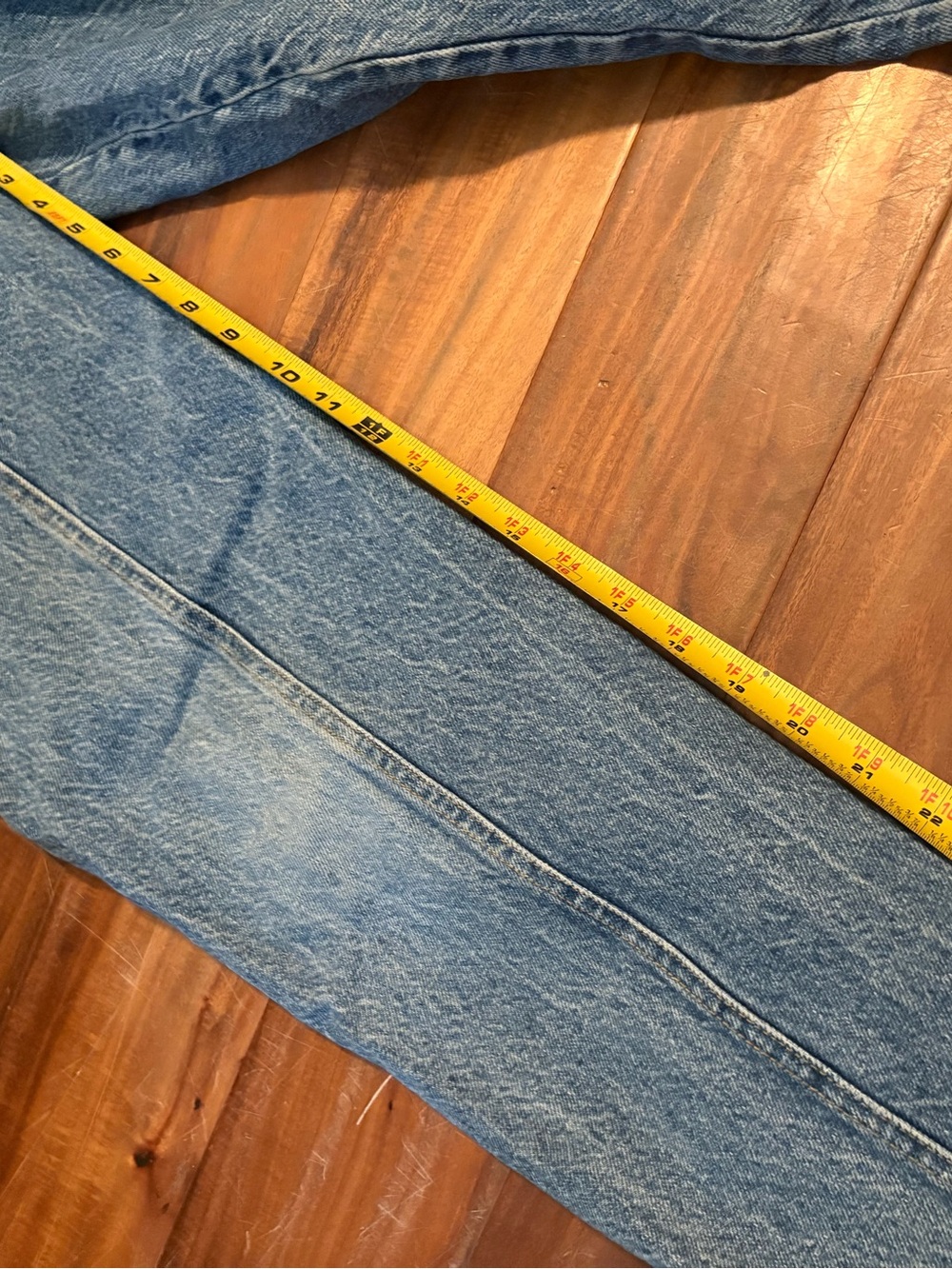 Vintage Essentials Denim Overalls Women’s Blue Baggy Straight Carpenter (710) - Picture 9 of 11